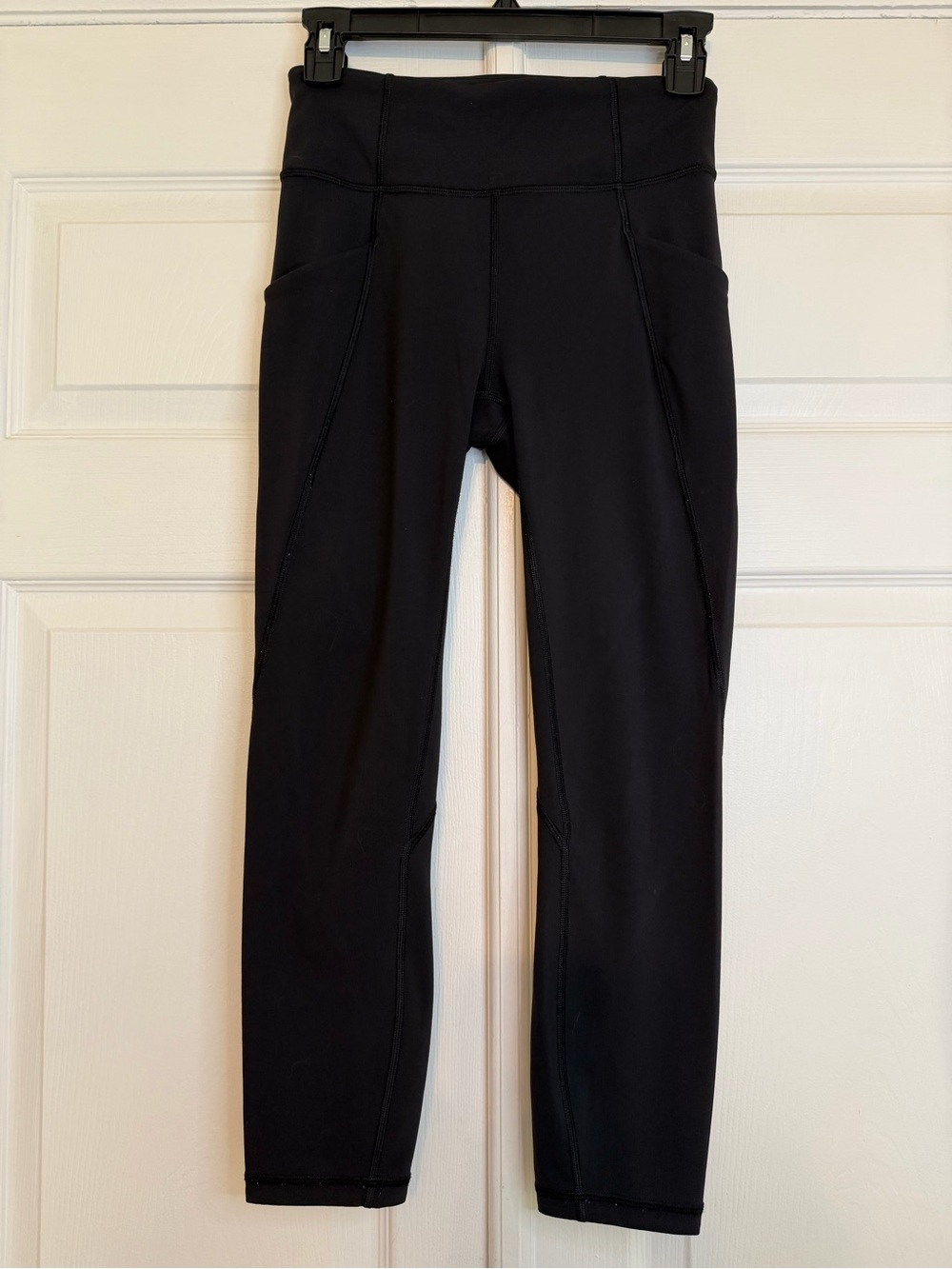 lululemon athletica Time to Sweat Black High-Rise Leggings with Side Pockets